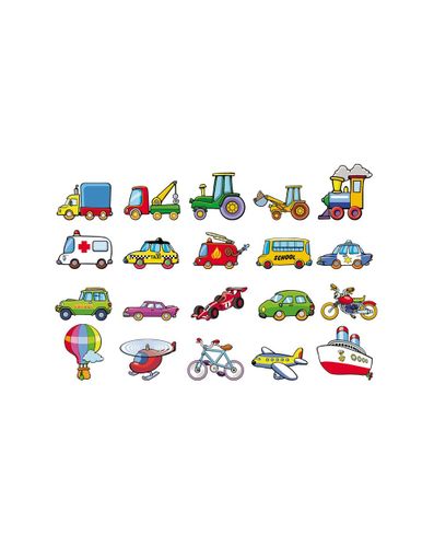 ערכת מגנטים מעץ - תחבורה