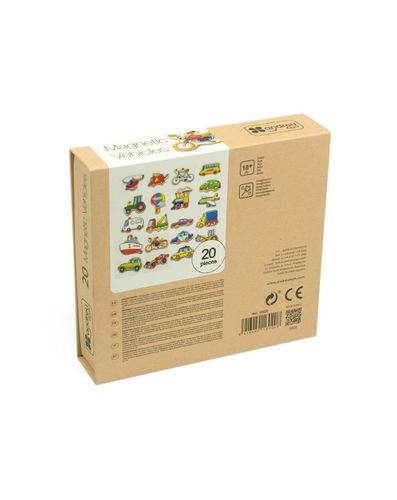 ערכת מגנטים מעץ - תחבורה