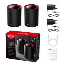 מגדיל טווח 2 יח' Cudy AX3000 WIFI6 MESH 2.5G M3000