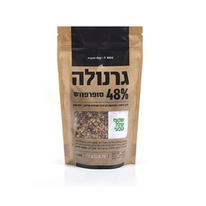 שקוף שזה טבעי גרנולה 48% סופר-פוד