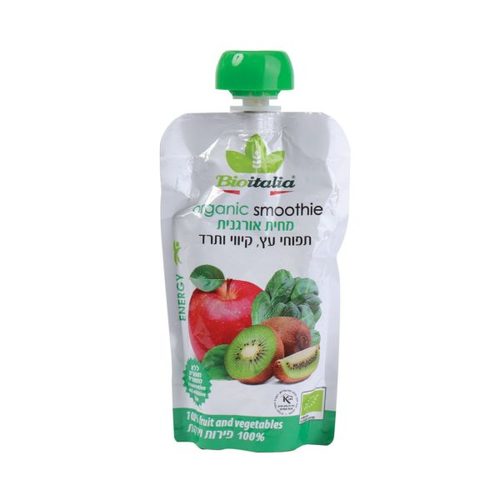 ביו איטליה מחית אורגנית תפוחי עץ קיווי ותרד