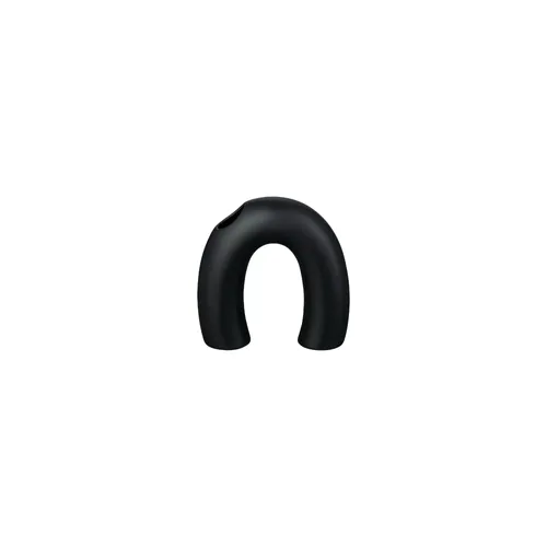 אגרטל חצי עיגול שחור קטן KAGETSU black