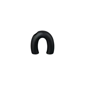 אגרטל חצי עיגול שחור קטן KAGETSU black
