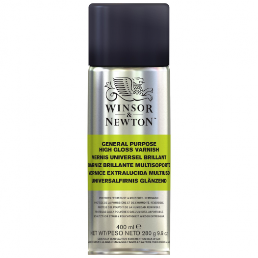 ספריי לכה מבריקה לעבודות אמנות ויצירה GENERAL PURPOSE HIGH GLOSS VARNISH