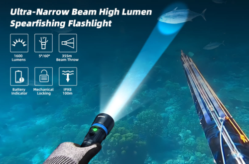 פנס נטען רב שימושי ולצלילה XSTAR DH1 1600 Lum