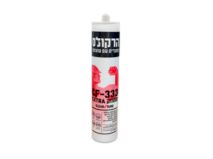 הרקולס סיליקון ניטרלי CF-333 – לאיטום והדבקה מקצועיים | גוון שקוף