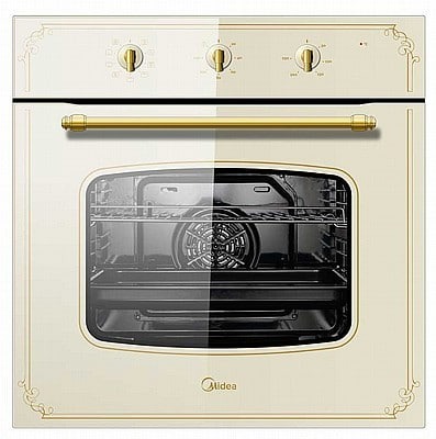 תנור אפיה בנוי Midea מידאה 65M90M1 6695 רטרו צבע שמנת