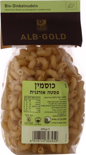 מקרוני כוסמין אורגני - אלב גולד