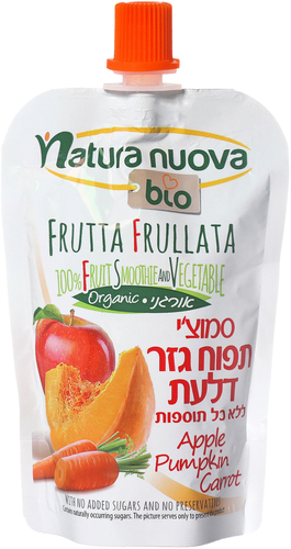 סמוזי תפוח גזר דלעת אורגני - נטורה נובה