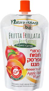 סמוזי תפוח מנגו אפרסק אורגני - נטורה נובה