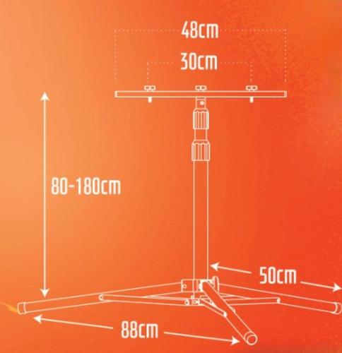 חצובה לפרוזקטור 3 שלבים 1.8 מטר HUNTER