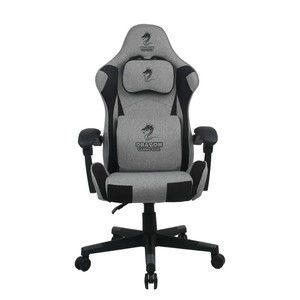 כיסא גיימינג, Dragon Flex Fabric, צבע אפור שחור
