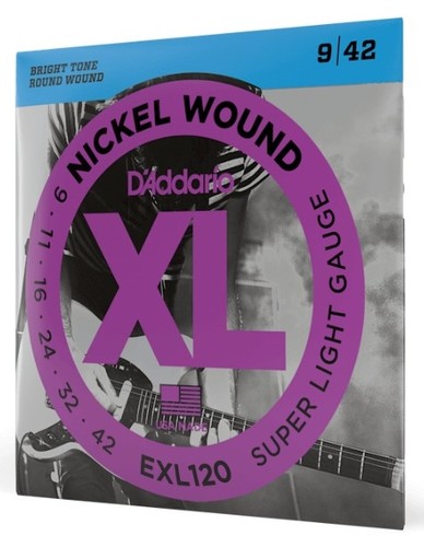 זוית נוספת D'Addario EXL120 Electric Guitar Strings Pack