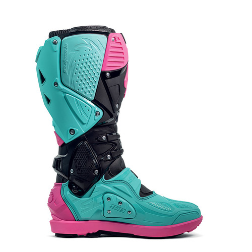 מגף רכיבה סידי שחור / ורוד / ירוק - SIDI CROSSFIRE 3 SRS LIMITED EDITION