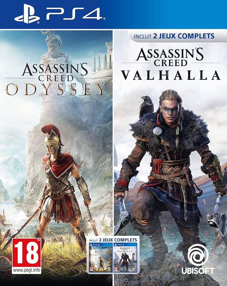 PS4 Assassin’s Creed Odyssey + Assassin’s Creed VALHALLA Double Pack 
