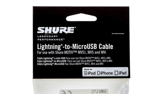 כבל Lightning - Micro USB - Shure AMV-LTG