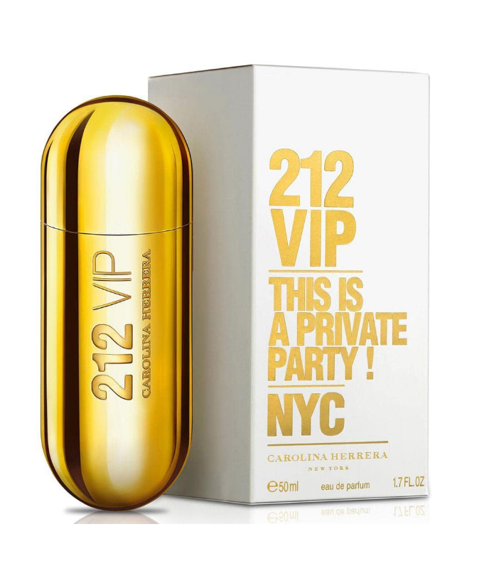 בושם לאישה קרולינה הררה CAROLINA HERRERA 212 VIP 50 ML E.D.P