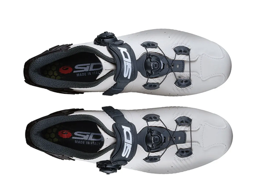 נעלי רכיבה לאופני כביש סידי שחור / לבן - SIDI WIRE 2S ROAD SHOES