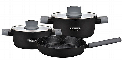 סט סירים 901567 סט 5 חלקים סדרת מילאנו LA KITCHENETTE