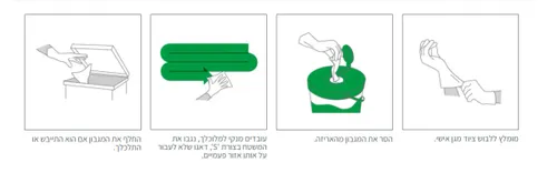 דלי מגבונים אוניברסליים Clinell קלינל לניקוי אולטרסאונד מכשור רפואי- 225 יחידות 