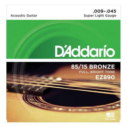 D'Addario EZ890 Super Light Acoustic Guitar Strings