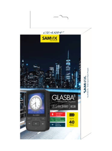 נגן MP3 גלסבה 8 | GLASBA 8 SAMVIX ללא רדיו