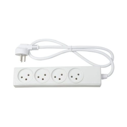 רב שקע 4 כולל כבל 1 מטר