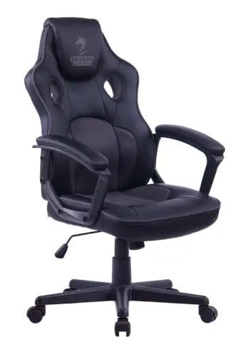 כיסא גיימינג, Dragon Flex Fabric, צבע אפור שחור