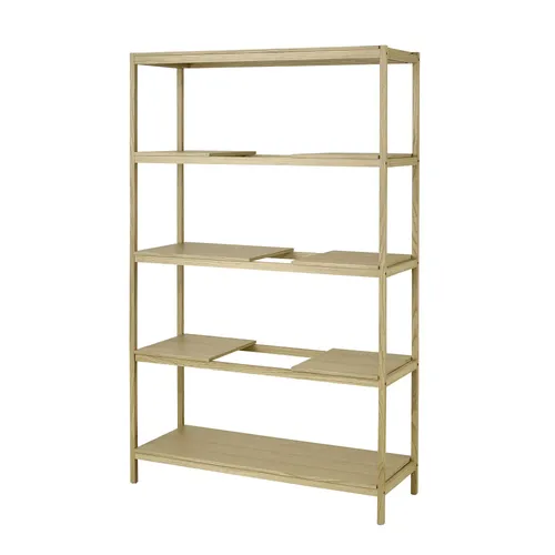 סטנד מדפים עץ אלון - Wooden Shelf - SUKOYA