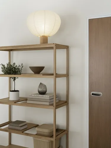 סטנד מדפים עץ אלון - Wooden Shelf - SUKOYA