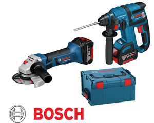 סט כלים ליתיום פטישון נטען ומשחזת זוית נטענת BOSCH 18V 