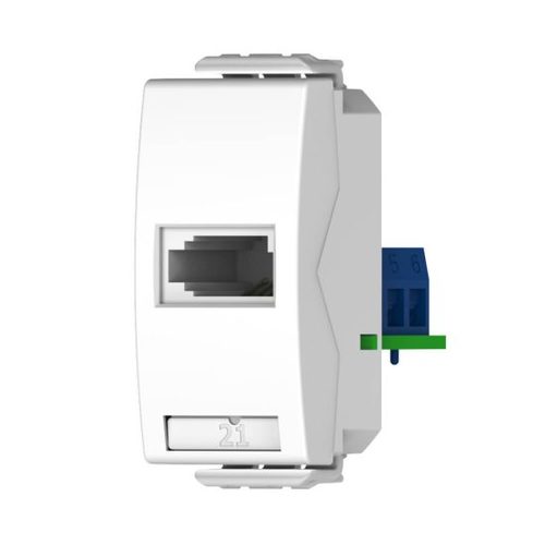 שקע טלפון ישראלי 1 מודול לבן ניסקו סוויץ’