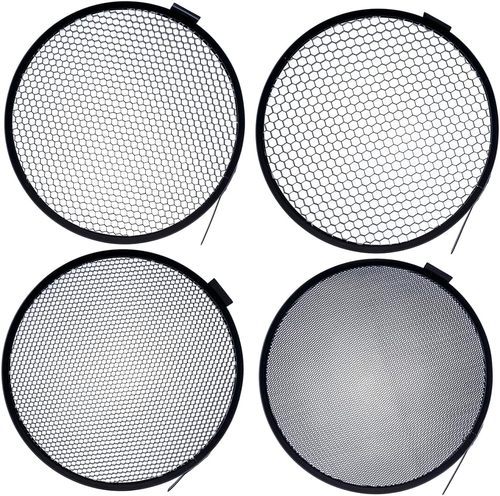 סט כוורת (גרידים) לרפלקטור 18 ס״מ Ultrablitz honeycomb grid FHC-4s-7