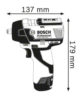 גוף מפתח רטיטה BOSCH GDS 10.8LI-EC