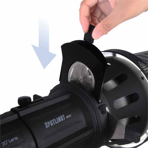 UltraBlitz fst-08b סנוט הקרנה לתאורות לד עם תושבת Bowens