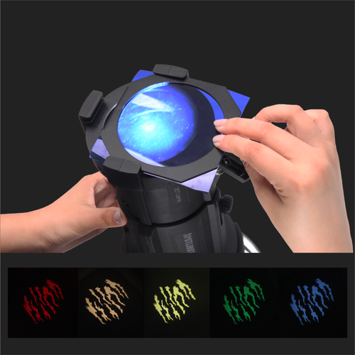 UltraBlitz fst-08b סנוט הקרנה לתאורות לד עם תושבת Bowens