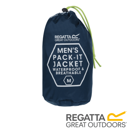 מעיל גשם לגברים - REGATTA - Pack It Jacket III Waterproof Packaway