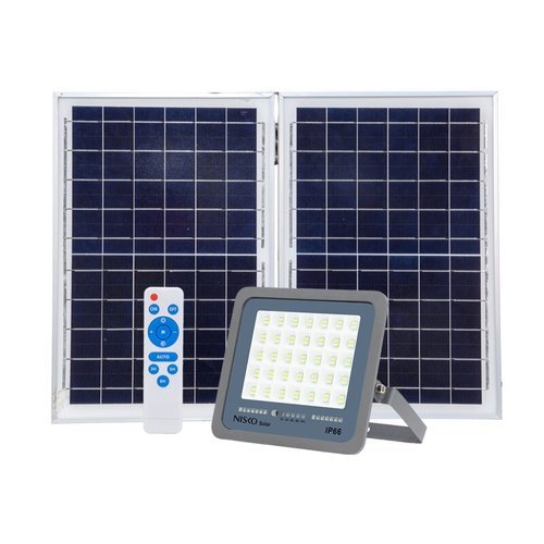  תאורת הצפה סולארית אפור SUNLY 165W IP66 אור קר 