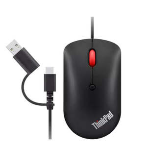  LENOVO ThinkPad USB-C Wired Compact Mouse 