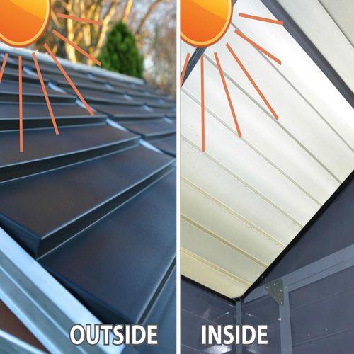 מחסן גינה SKYLIGHT קרם 1.9x3.8