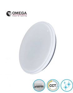 גוף תאורה פלפון Ø380 40W SOLE כיסוי מנצנץ, כפתור CCT