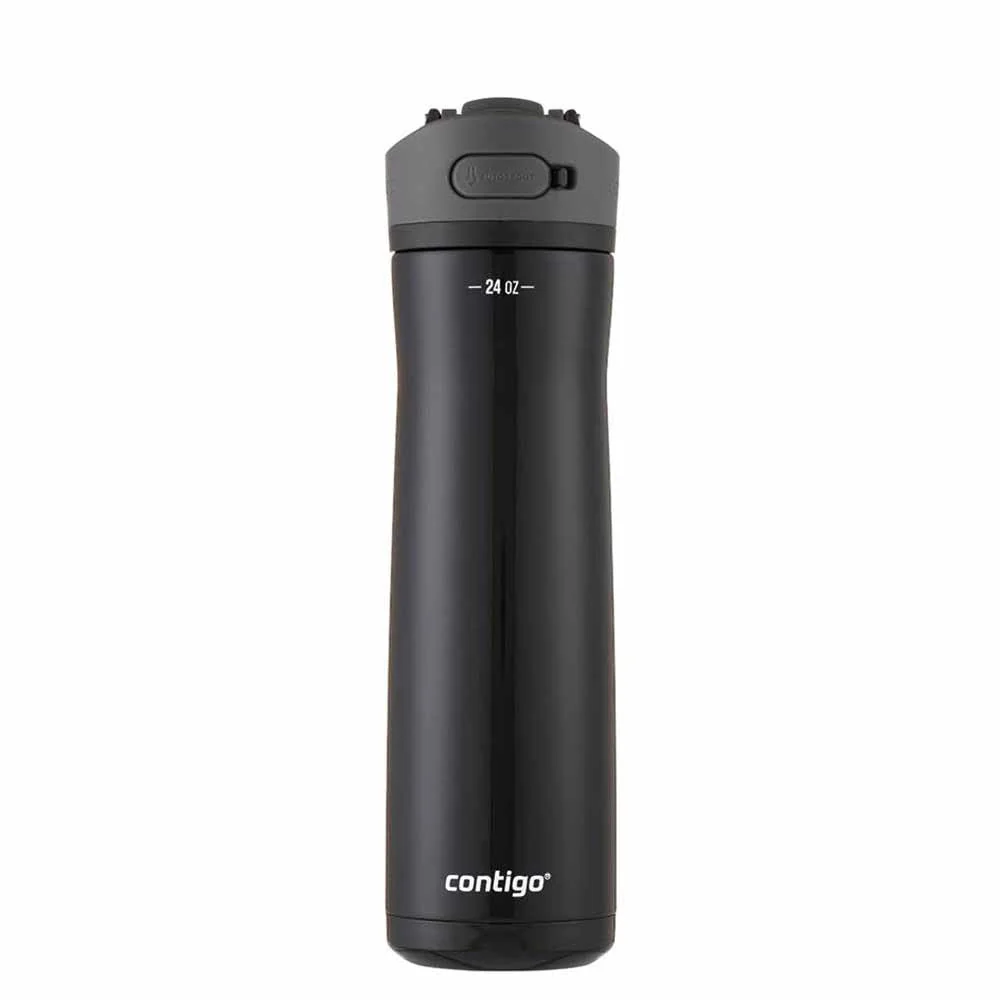 בקבוק מתכת 2.0 שחור מבריק 720 מ"ל אשלנד קונטיגו | Contigo Ashland Autospout Chill