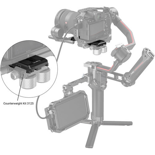 SmallRig 3158B Quick Release Plate for DJI RS 2 / RSC 2 / Ronin-S / RS 3 / RS 3 Pro Gimbal 