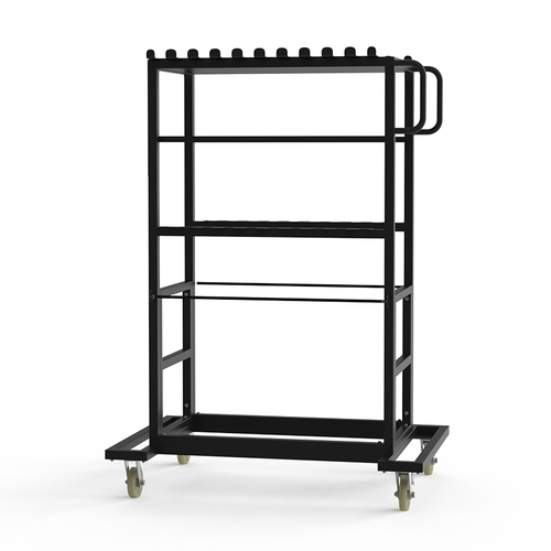 עגלה מקצועית לחצובות תאורה UltraBlitz  trolly cart (20 C-stands) DK-008