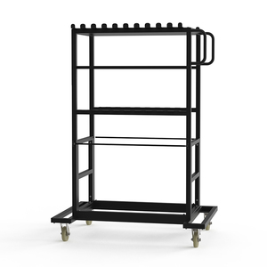 עגלה מקצועית לחצובות תאורה UltraBlitz  trolly cart (20 C-stands) DK-008