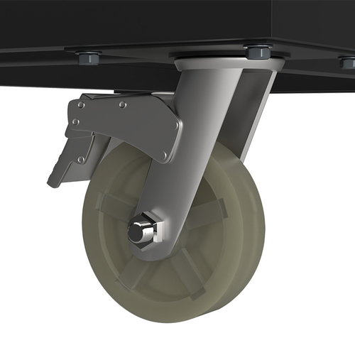 עגלה מקצועית לחצובות תאורה UltraBlitz  trolly cart (20 C-stands) DK-008