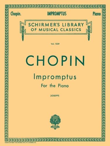 ספר תווים Chopin Impromptus (Schirmer)