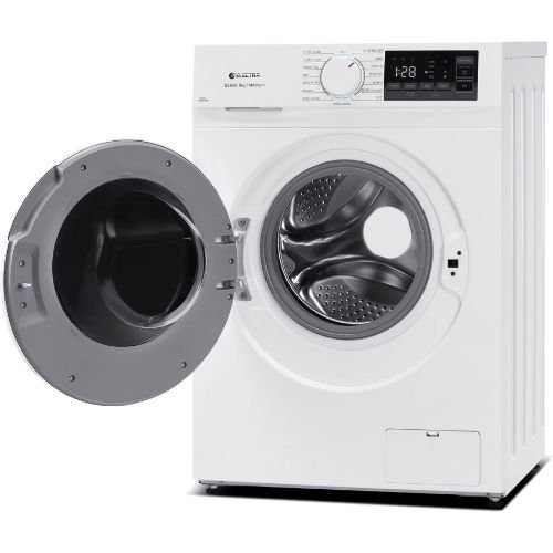 מכונת כביסה פתח חזית 9 ק"ג Electra EL900 עם מנוע Inverter במהירות 1400 סל"ד - צבע לבן אחריות ע"י היבואן הרשמי אלקטרה