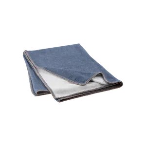 כרבולית צמר ממוחזר כחול נייבי THROW AHWI