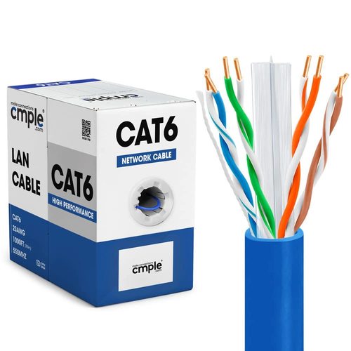 כבל רשת CAT6 305M התקנה חצונית שחור NYY נחושת מלאה HIKVISION